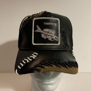 Goorin Bros The Farm Last Call Thirsty Skeleton Fish Spooky Bones Halloween Hat